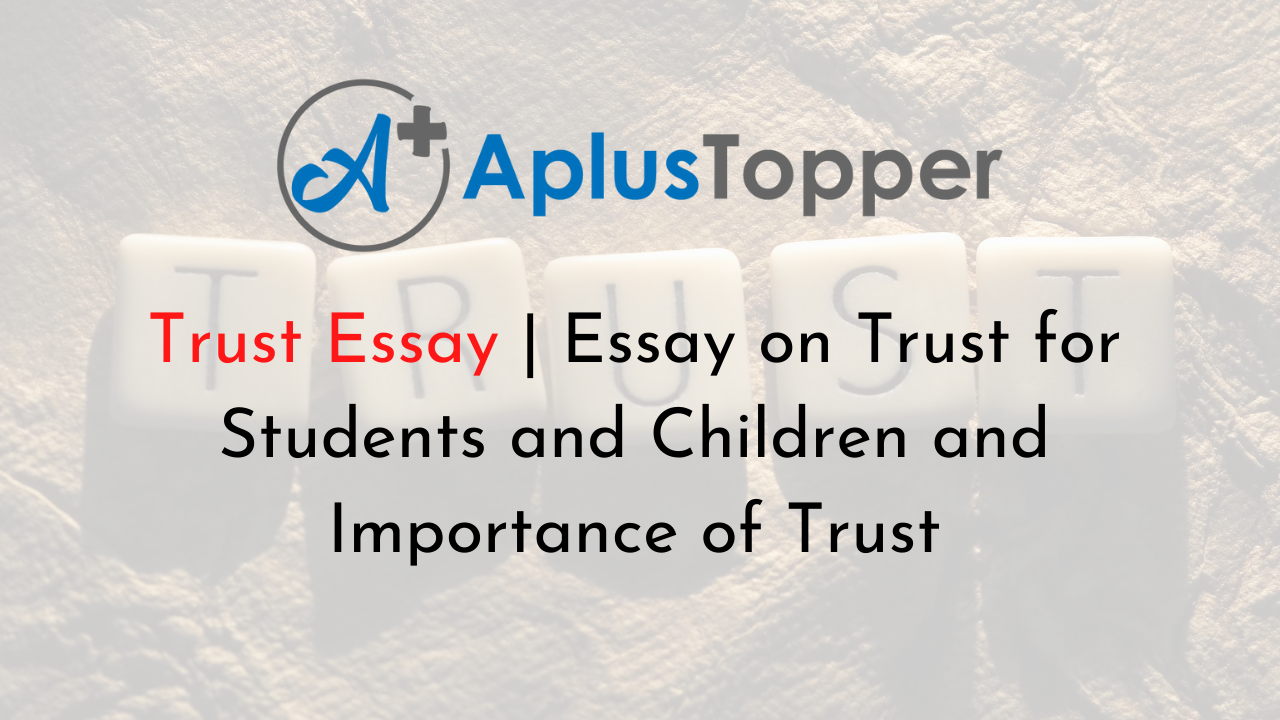 essay on mutual trust and confidence