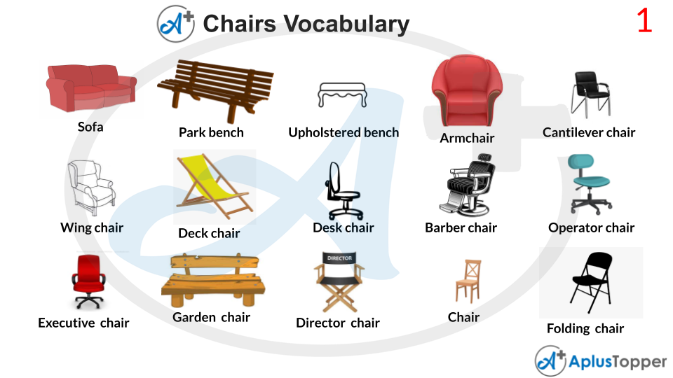 Chairs Vocabulary