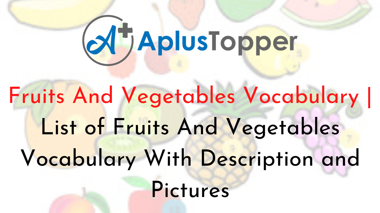 100 ejemplos de frutas y verduras en ingles