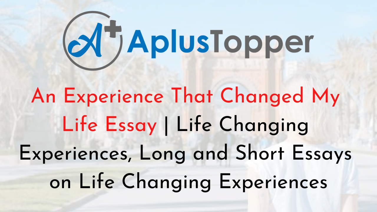 essay topics about life experiences