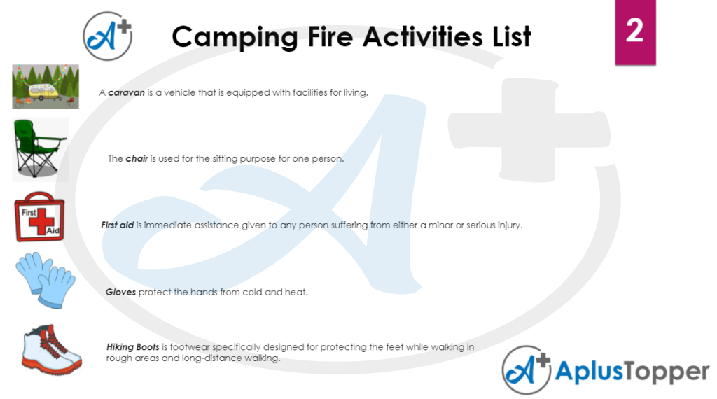 Camping Fire Activities List 2