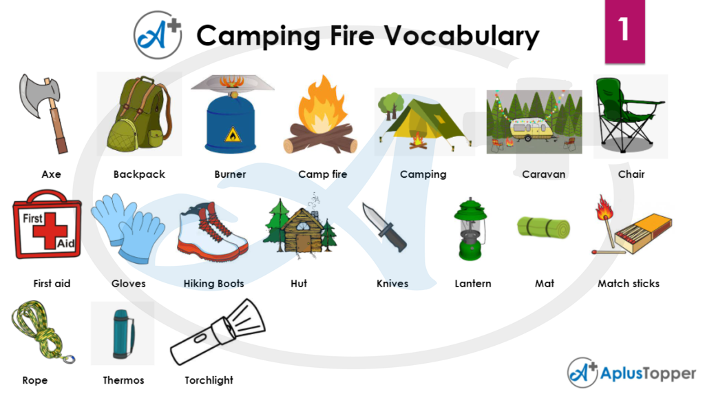 Camping-Fire-Vocabulary 1