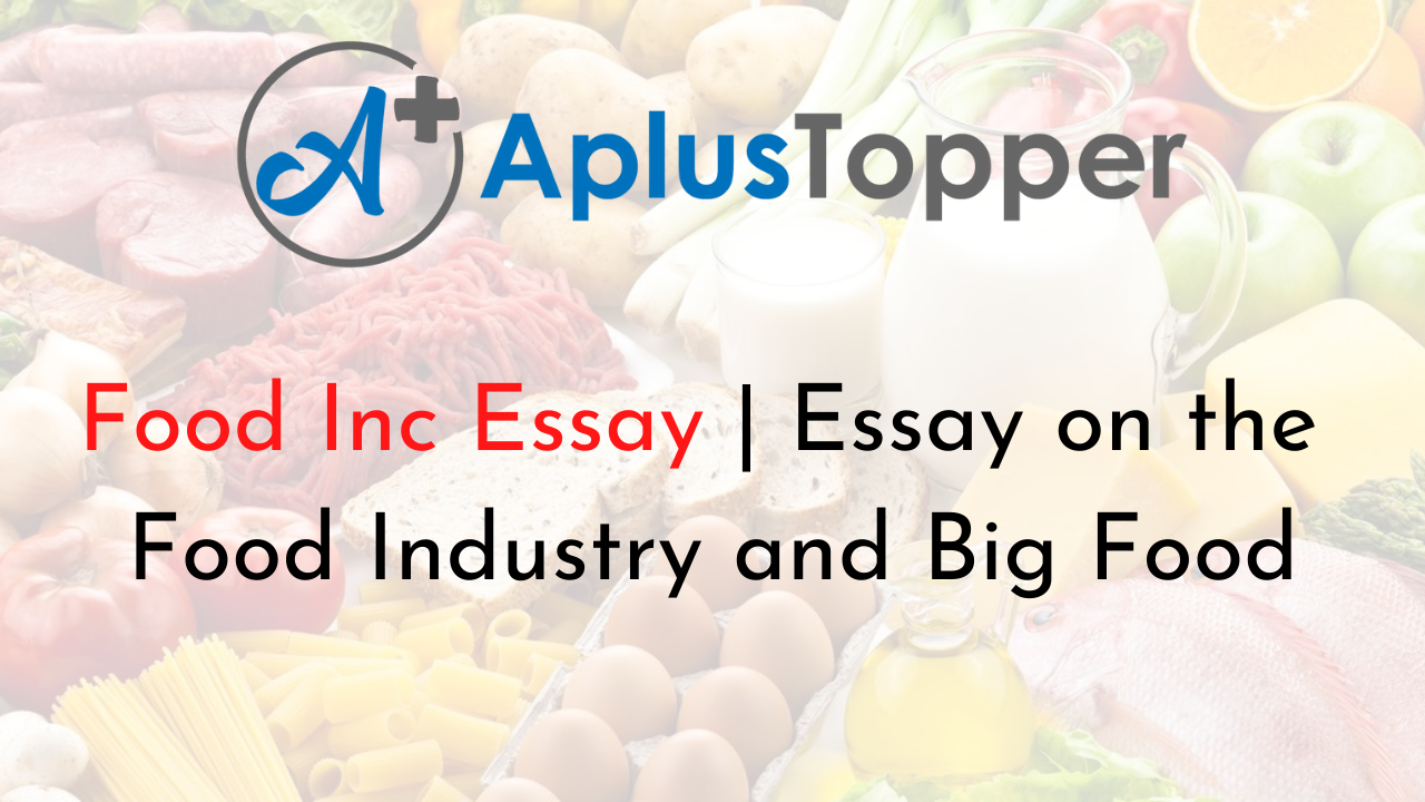 food industry essay