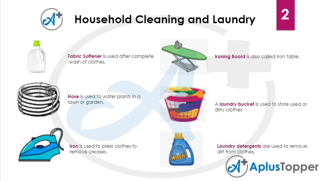 Household cleaning and laundry vocabulary 2
