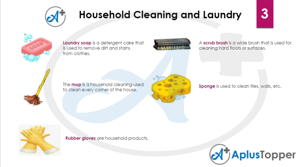 Household cleaning and laundry vocabulary 3