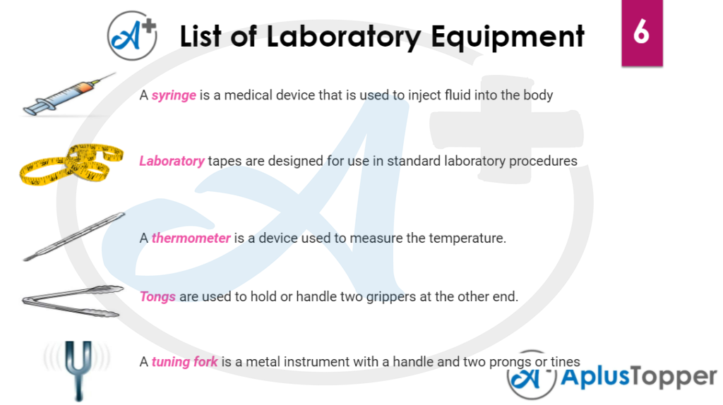 List of Laboratory equipment 6