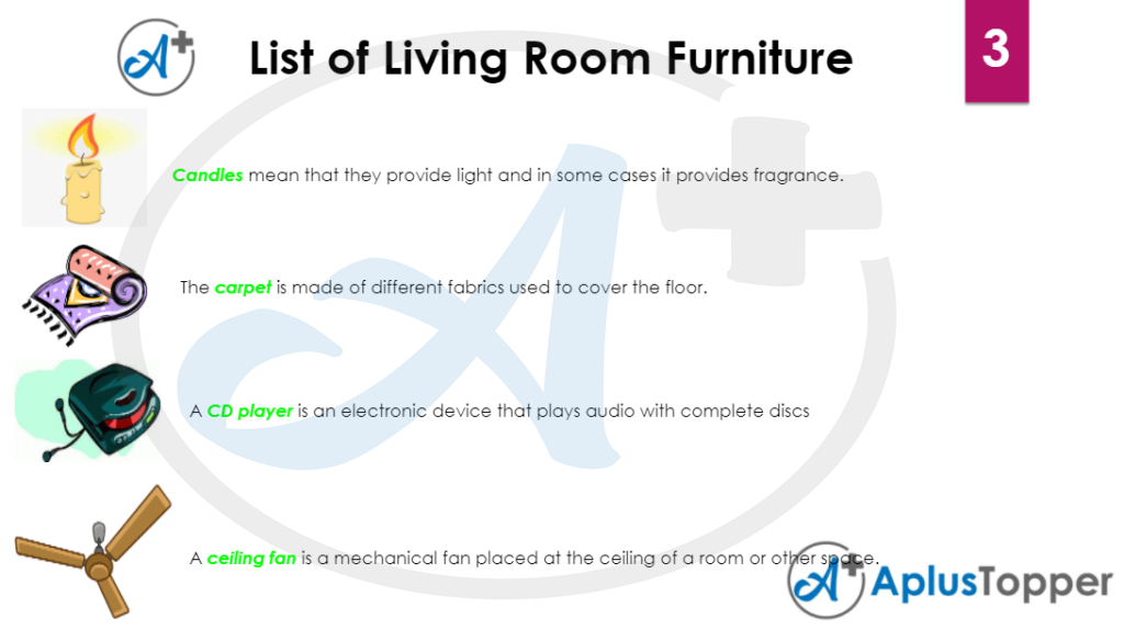 List of living room furniture 3