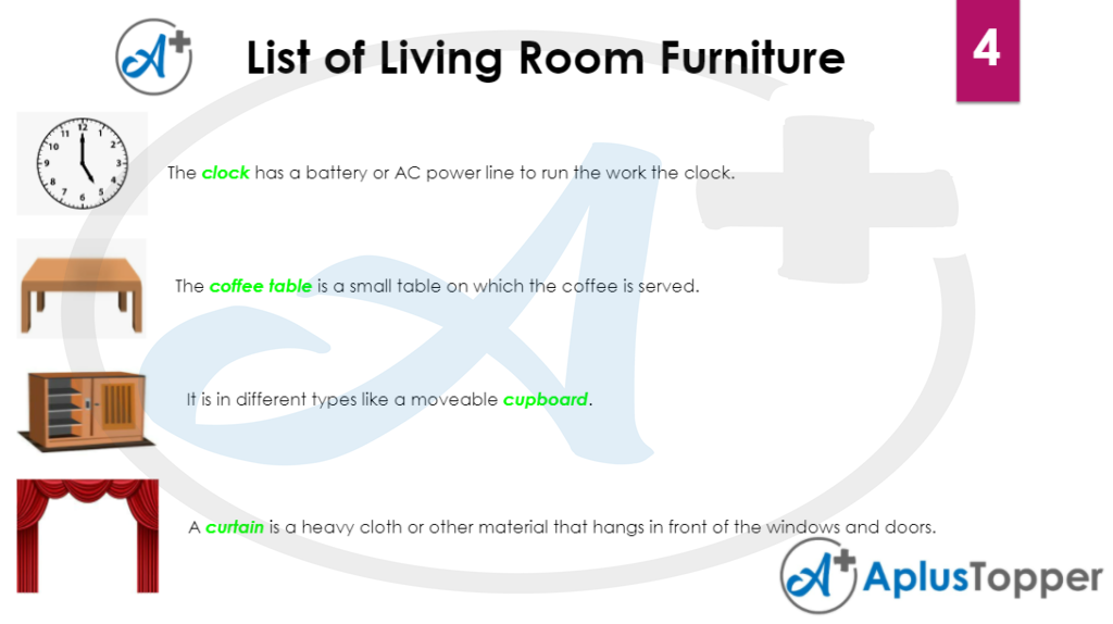 List of living room furniture 4