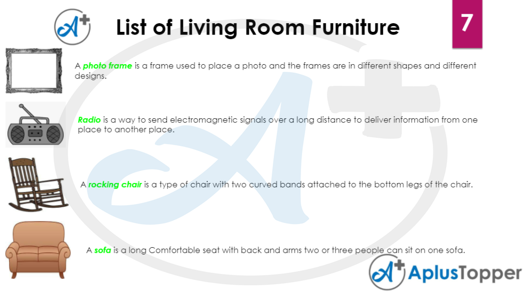 List of living room furniture 7