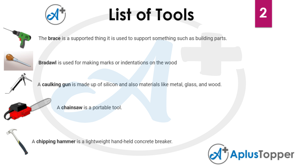List of tools 2