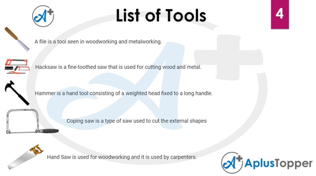 List of tools 4