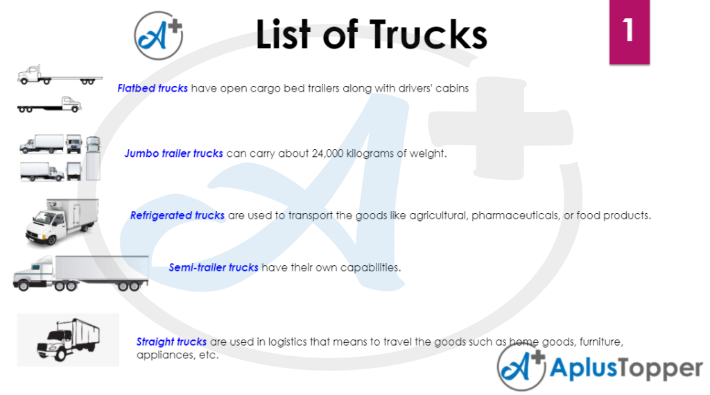 List of trucks