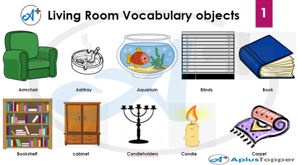 Living Room Vocabulary Objects 1