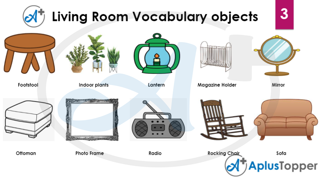 Living Room Vocabulary Objects 3