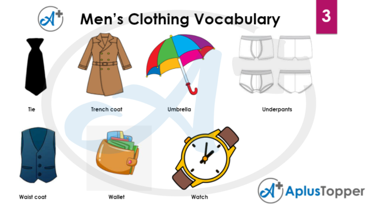 Men's Clothing Vocabulary | List of Men's Clothes in English with ...
