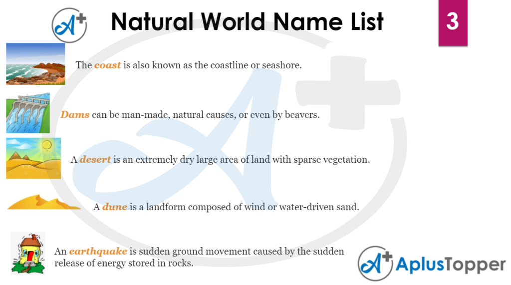 Natural World Name List 3