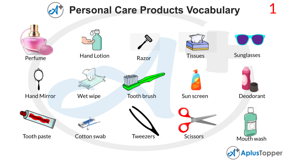 Personal Care Products Vocabulary