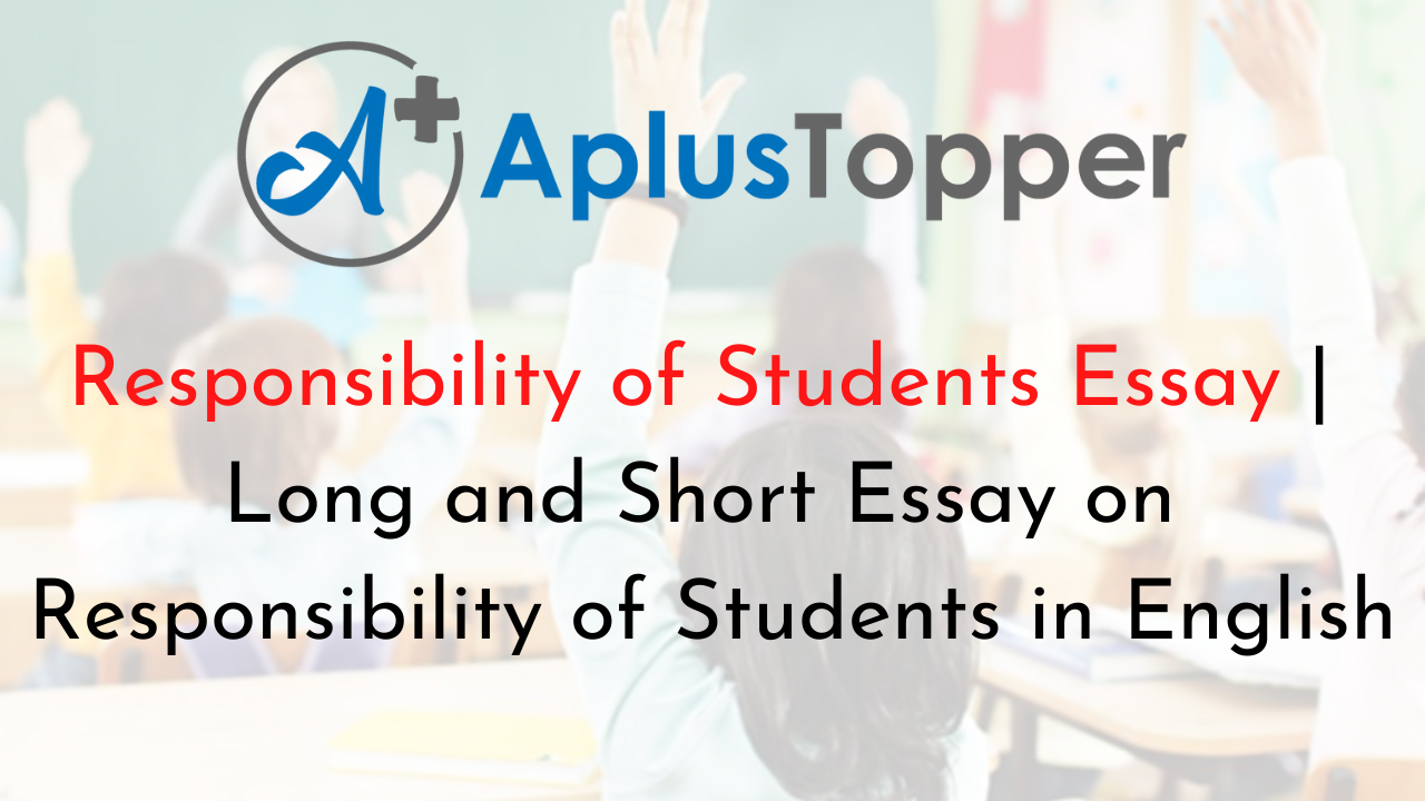 essay on the responsibility of students