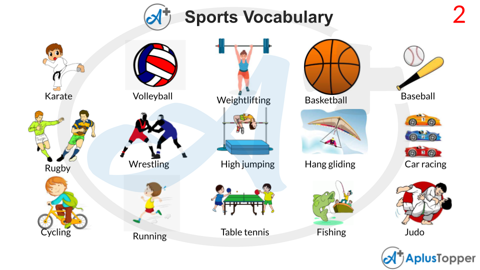 Sports Vocabulary With Images