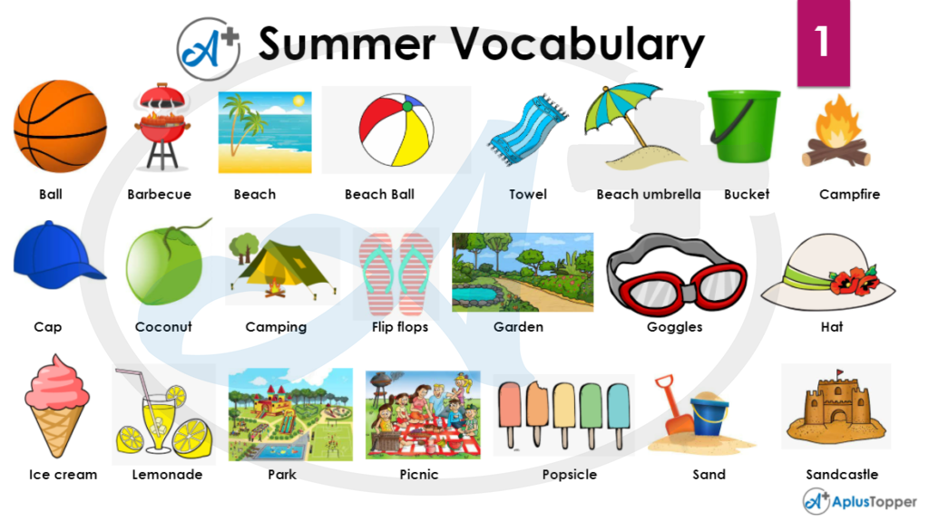 Summer Vocabulary 1