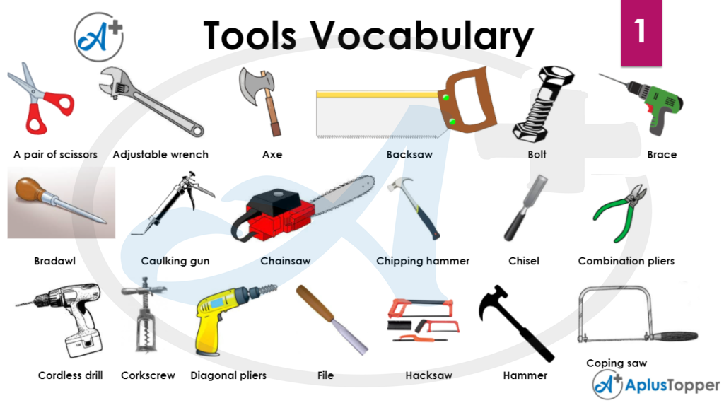 Tools Vocabulary 1