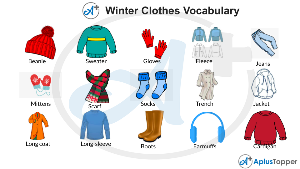 Winter Clothes Vocabulary
