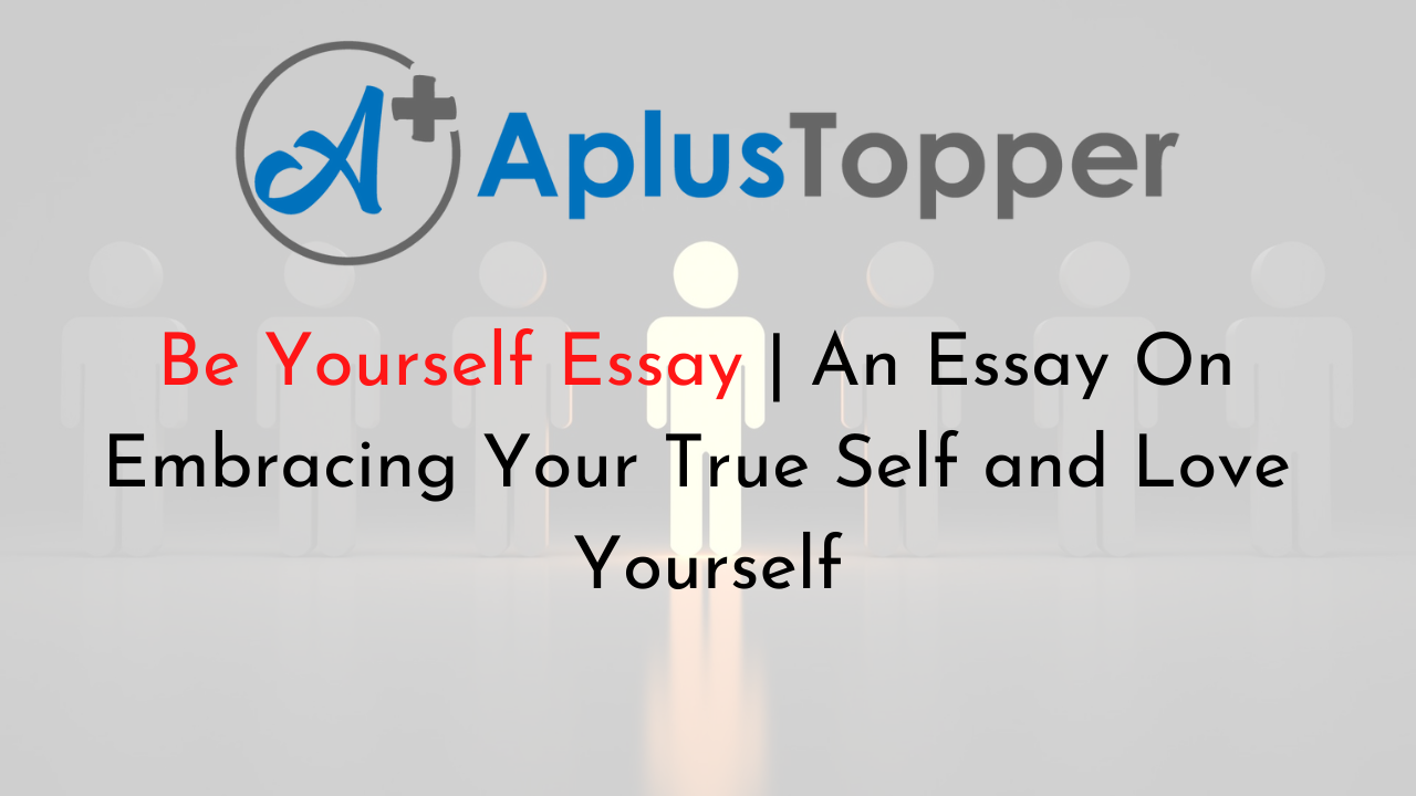 importance of being yourself essay