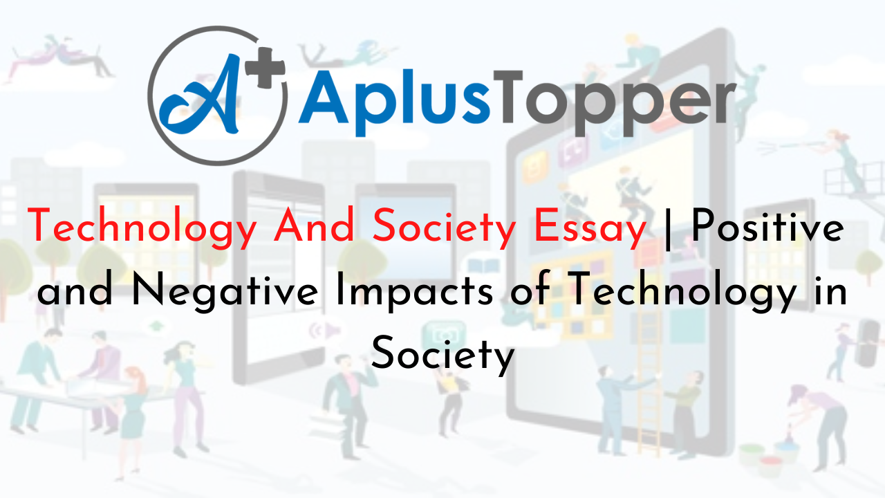 technology and society essay topics