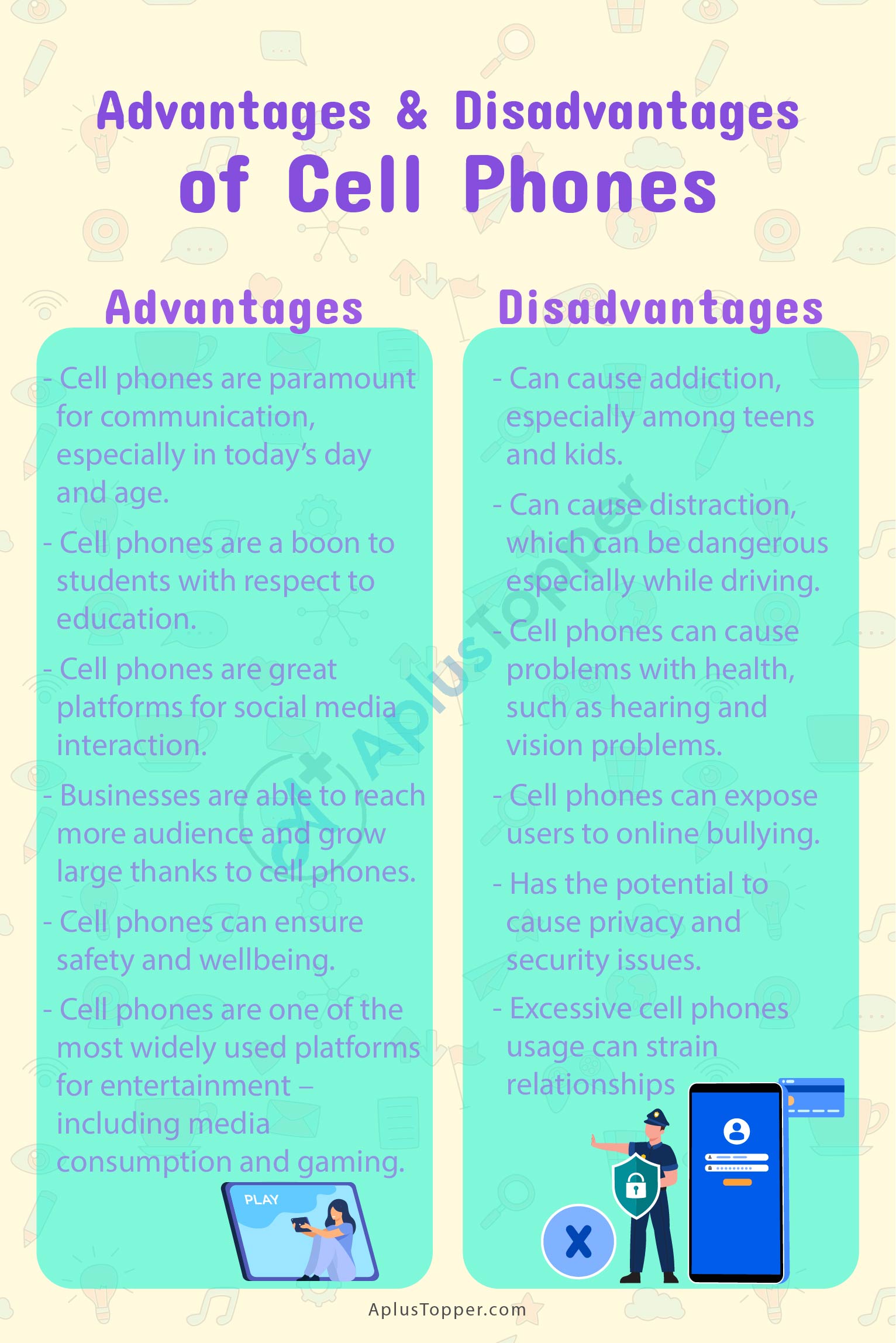 Advantages And Disadvantages Of Cell Phones 1