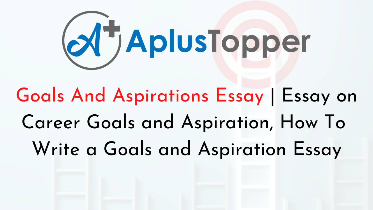 essay about career goals and aspirations