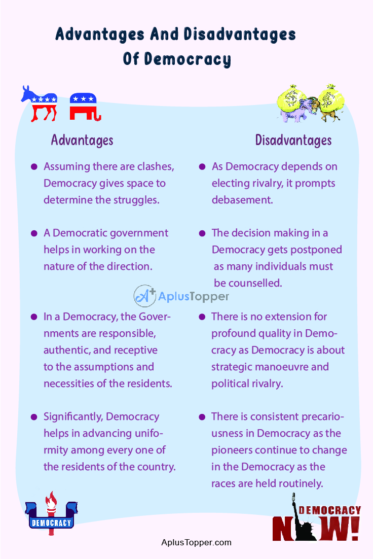 Advantages And Disadvantages Of Democracy 1
