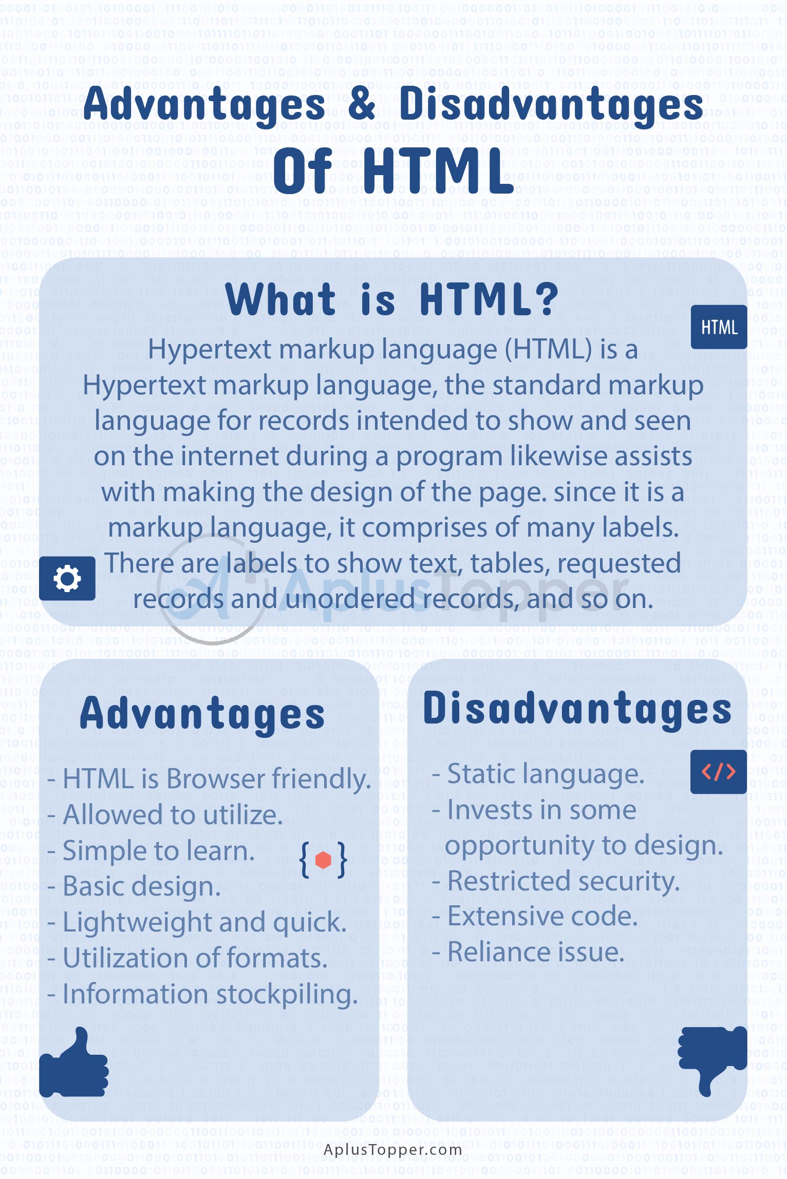 Advantages And Disadvantages Of HTML 2