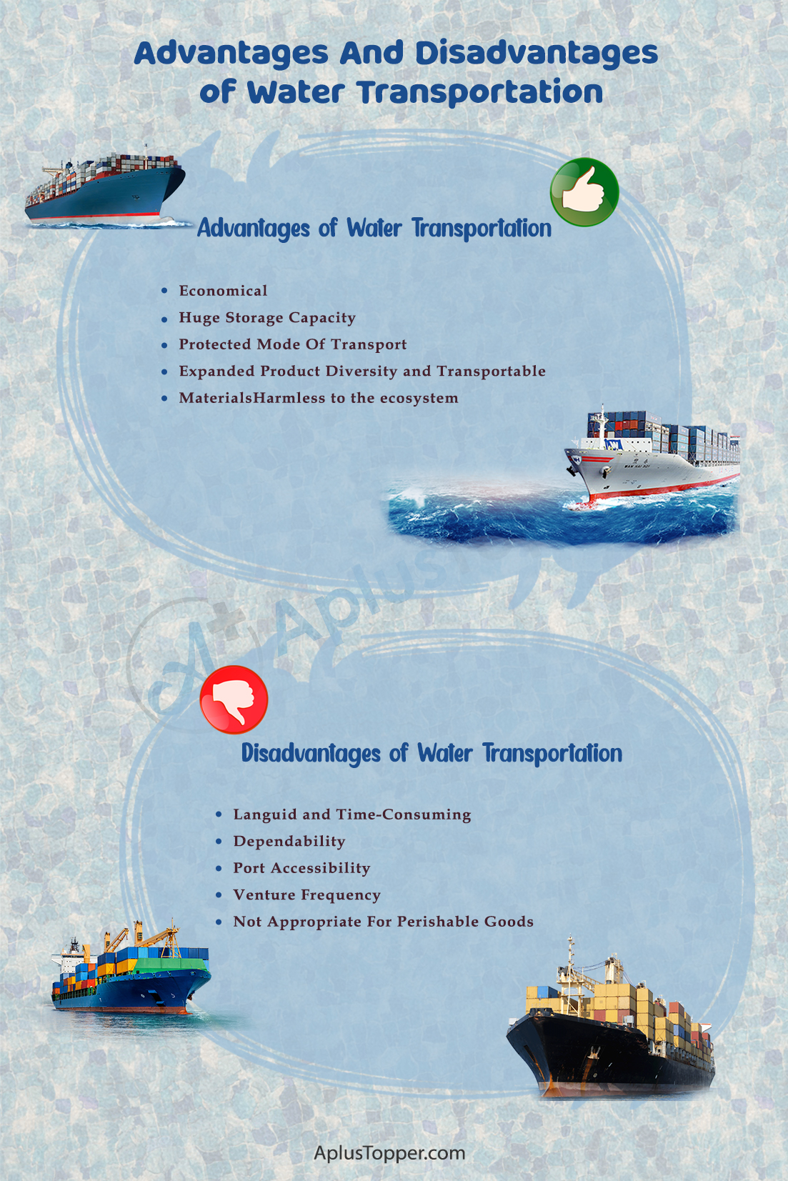 Water Transportation Advantages And Disadvantages | What is Water ...