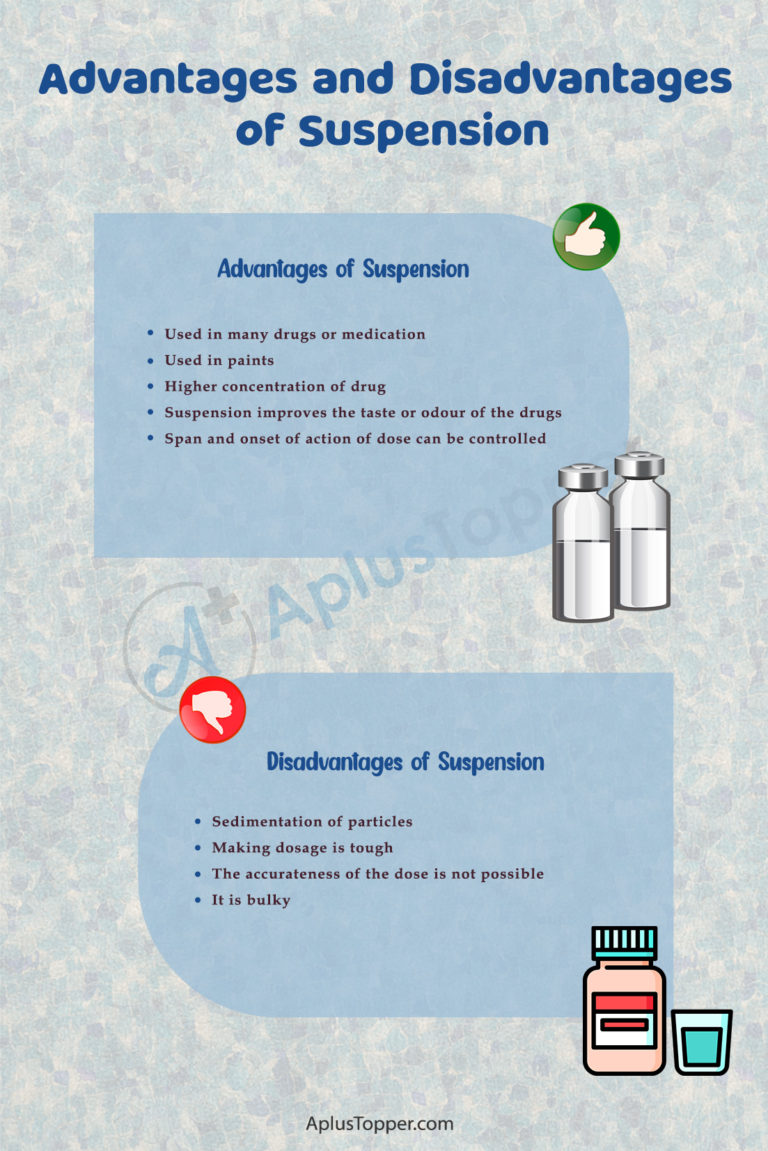 Advantages and Disadvantages of Suspension | Definition, What is
