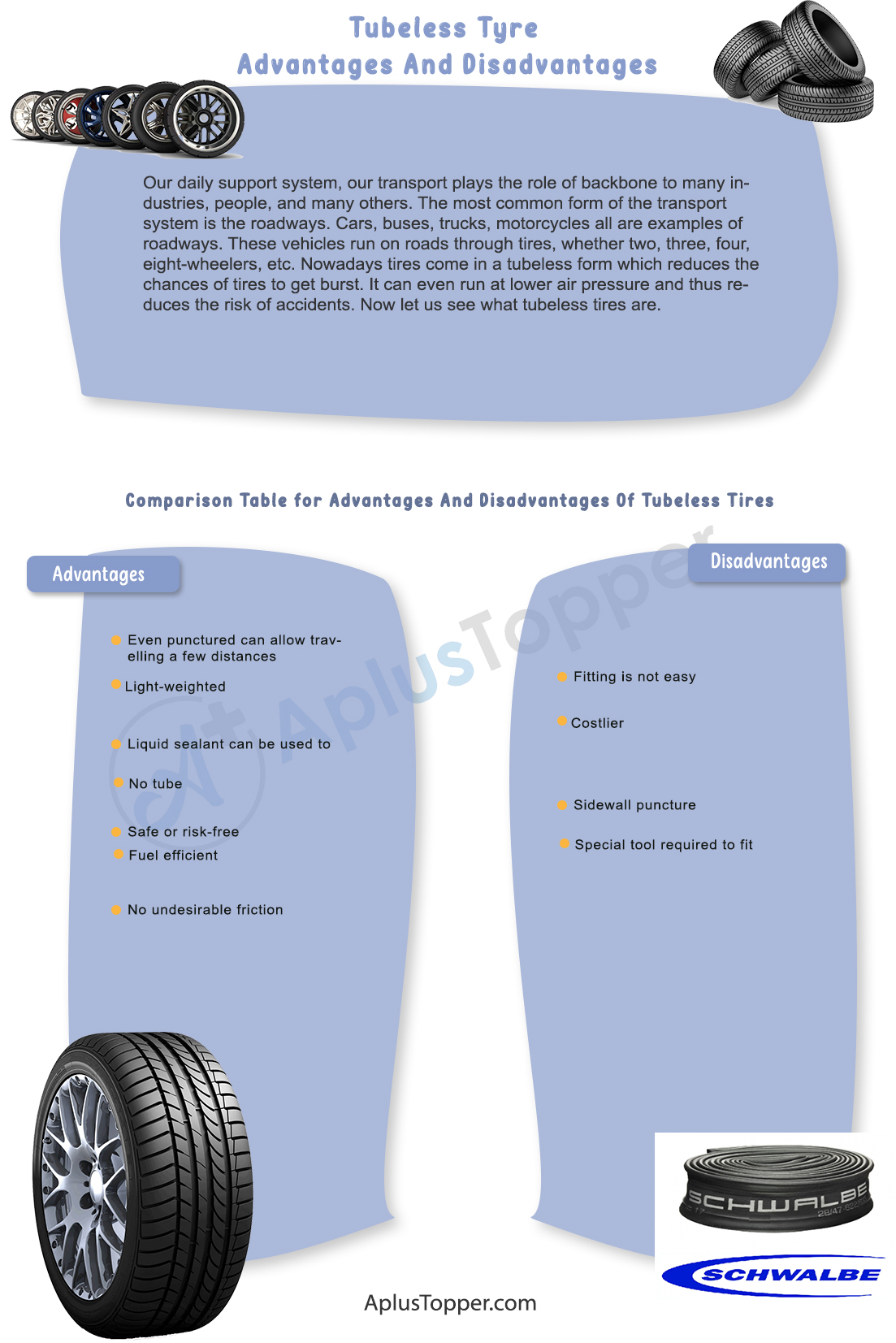 Tubeless Tyre Advantages And Disadvantages