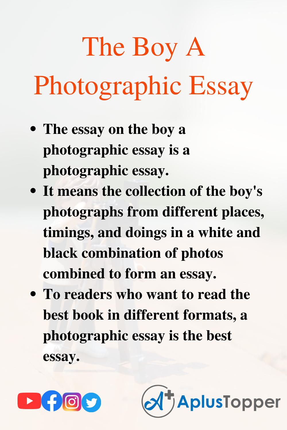 photographic essay titles