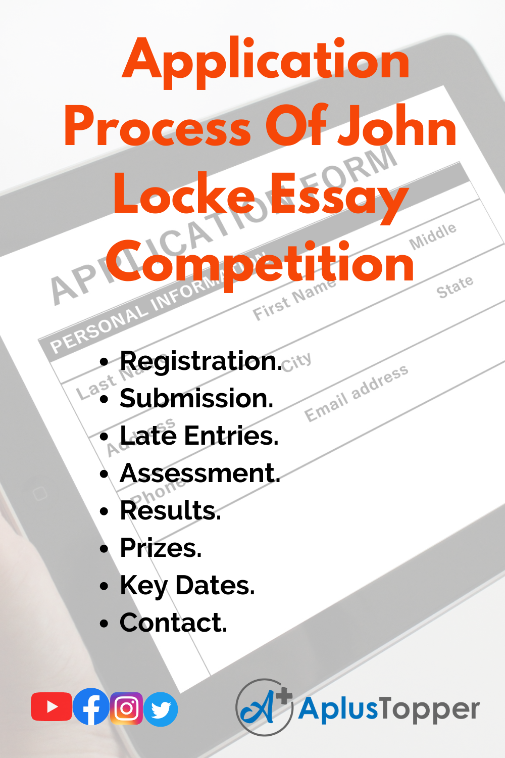 Application Process Of John Locke Essay Competition 
