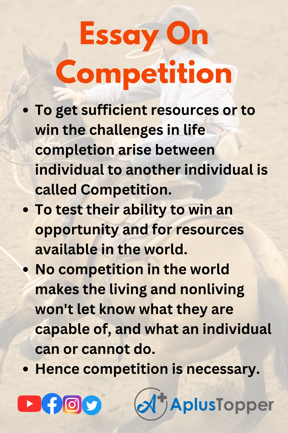 Essay On Competition