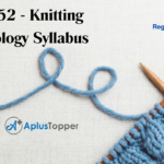 TT3452 - Knitting Technology Syllabus